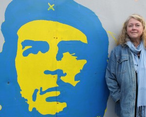 Up the Banner Ché and KMcD. Kilkee 2014