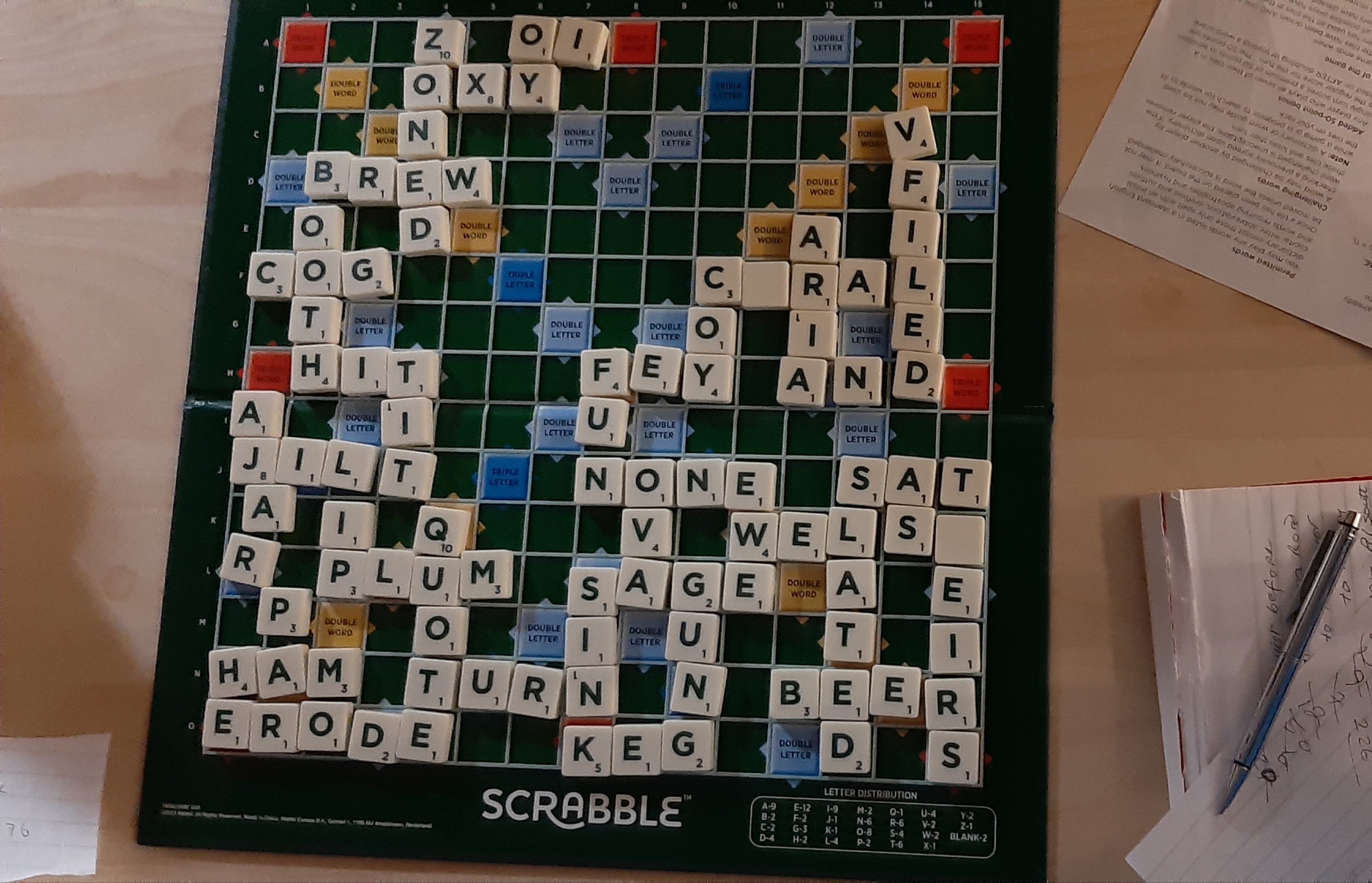 River Mill - Scrabble 9 June 2022